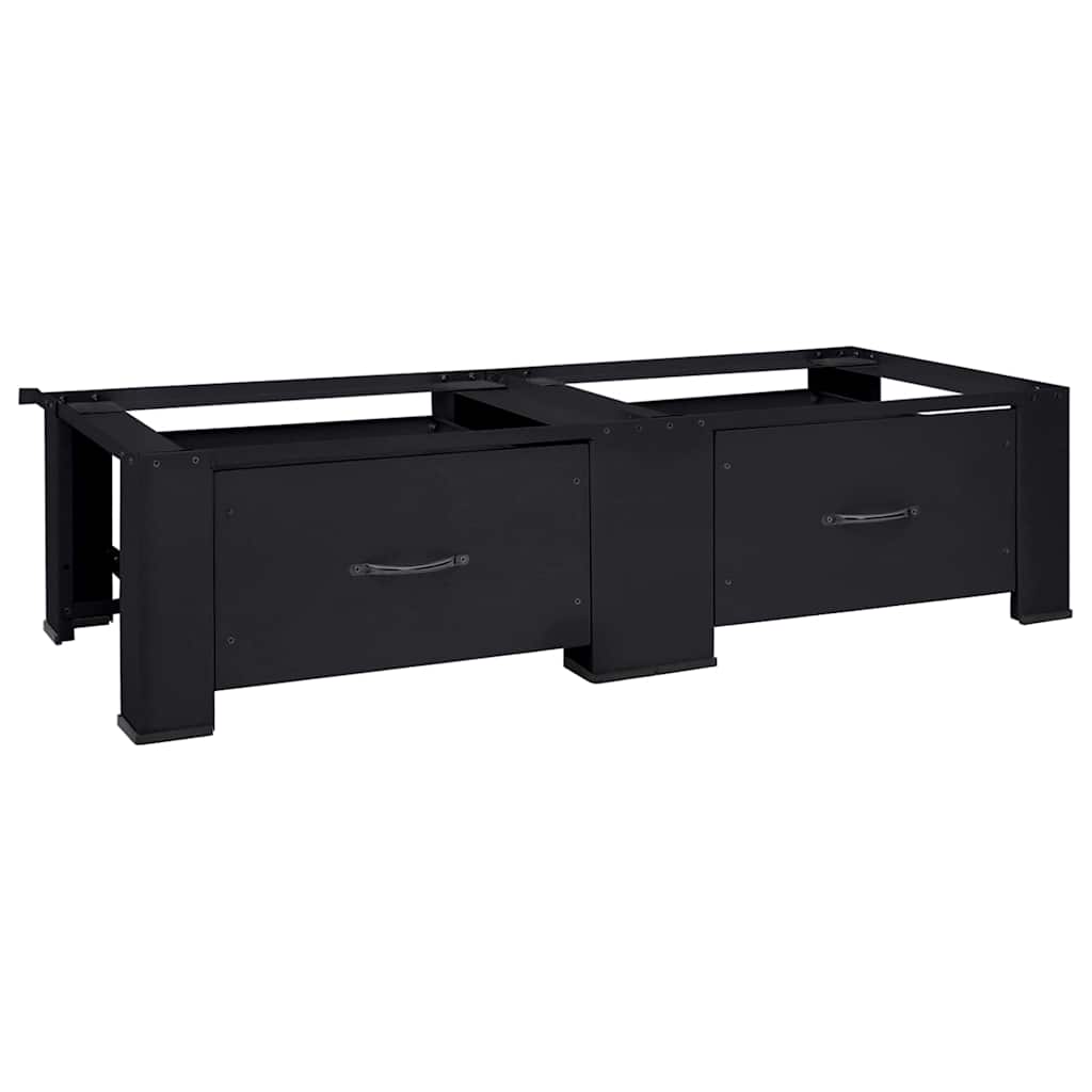 Pesumasina pedestal 2 tk Must 127 x 54,5 x 32,5 cm Teras