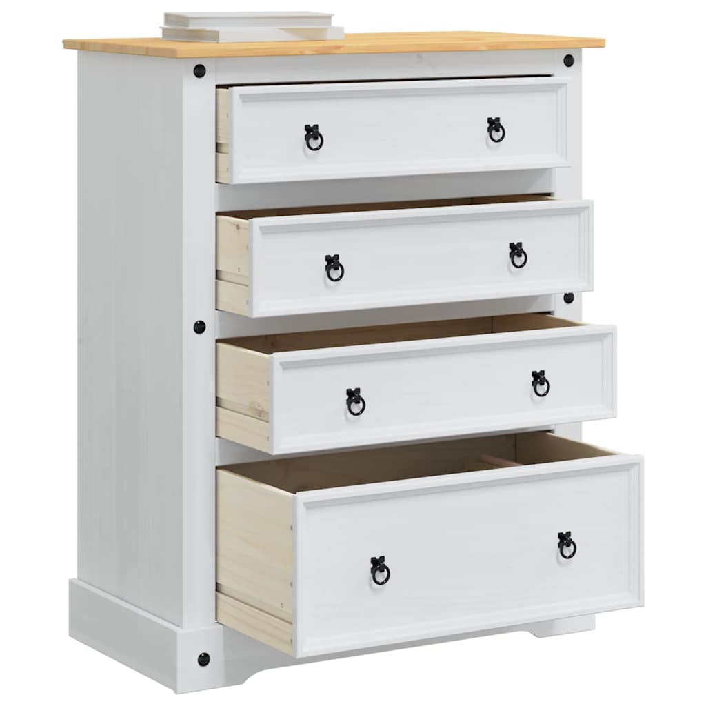 Hoidukirstud Corona Valge 92 x 48 x 114 cm Kindel männipuidust