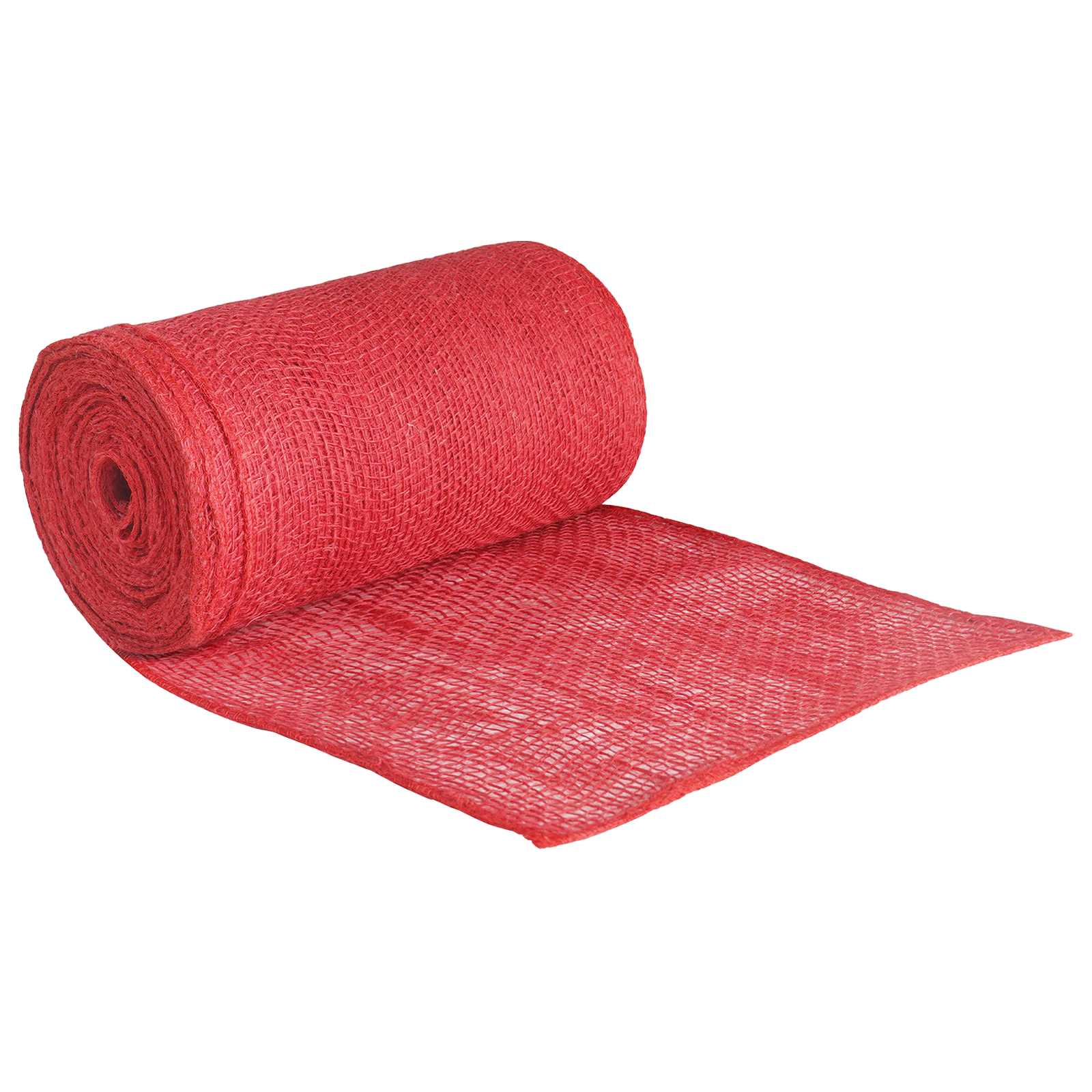 Aiadžuudist võrk 25 cm x 50 m 180 gsm 100% Tossa džuut Punane