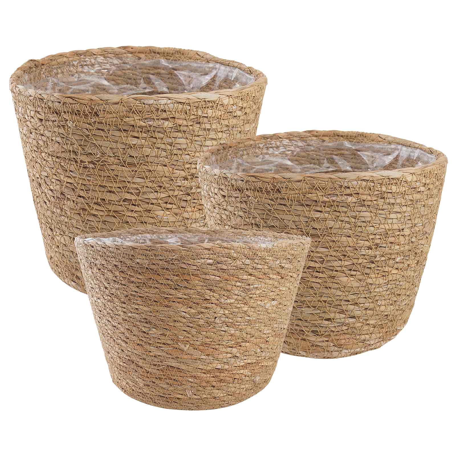 3 tk Naturaalne Ø26 x 19 cm 100% Mererohi