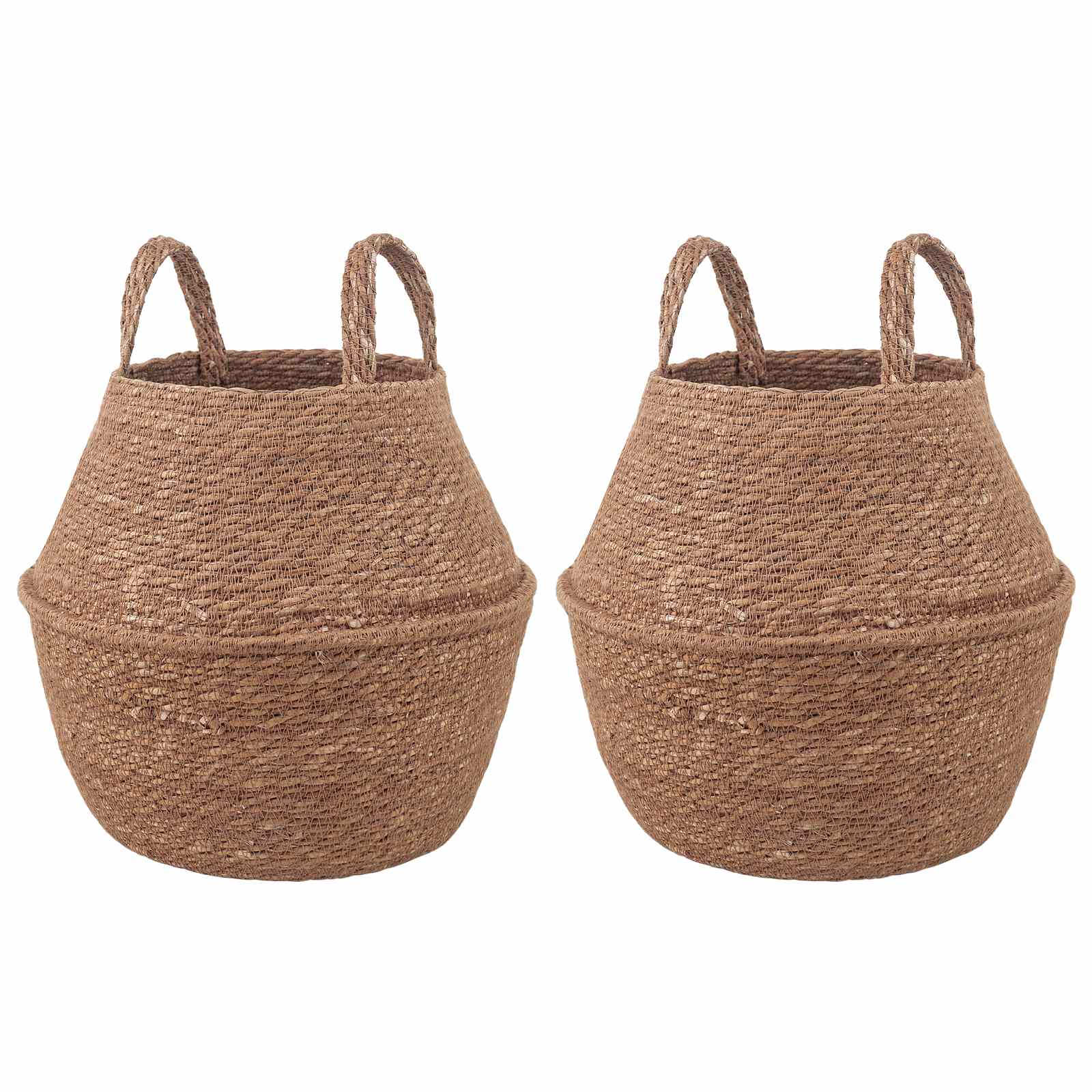 Käsiga taimepott 2 tk Naturaalne Ø 22 x 20 cm 100% Mererohi