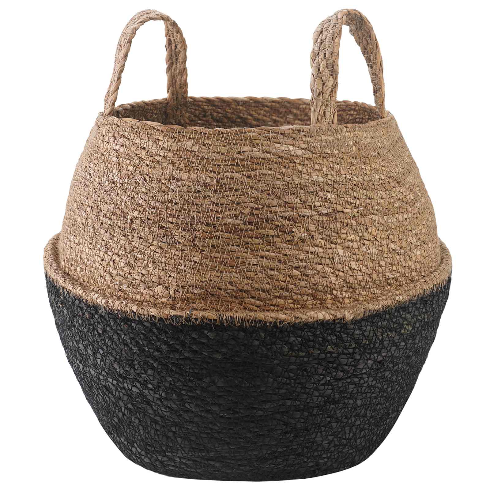 Käsiga taimepott Must Ø 32 x 32 cm 100% Mererohi