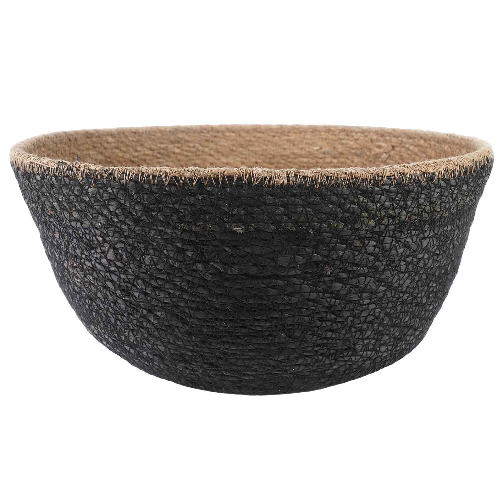 Käsiga taimepott 2 tk Must Ø 32 x 32 cm 100% Mererohi