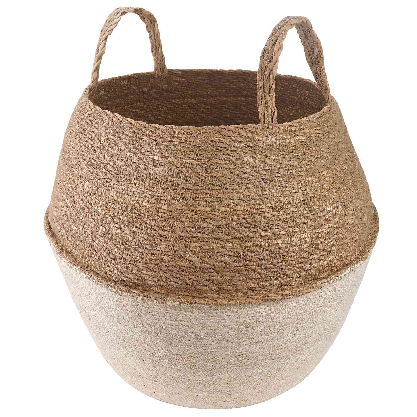 Käsiga taimepott Valge Ø 32 x 32 cm 100% Mererohi