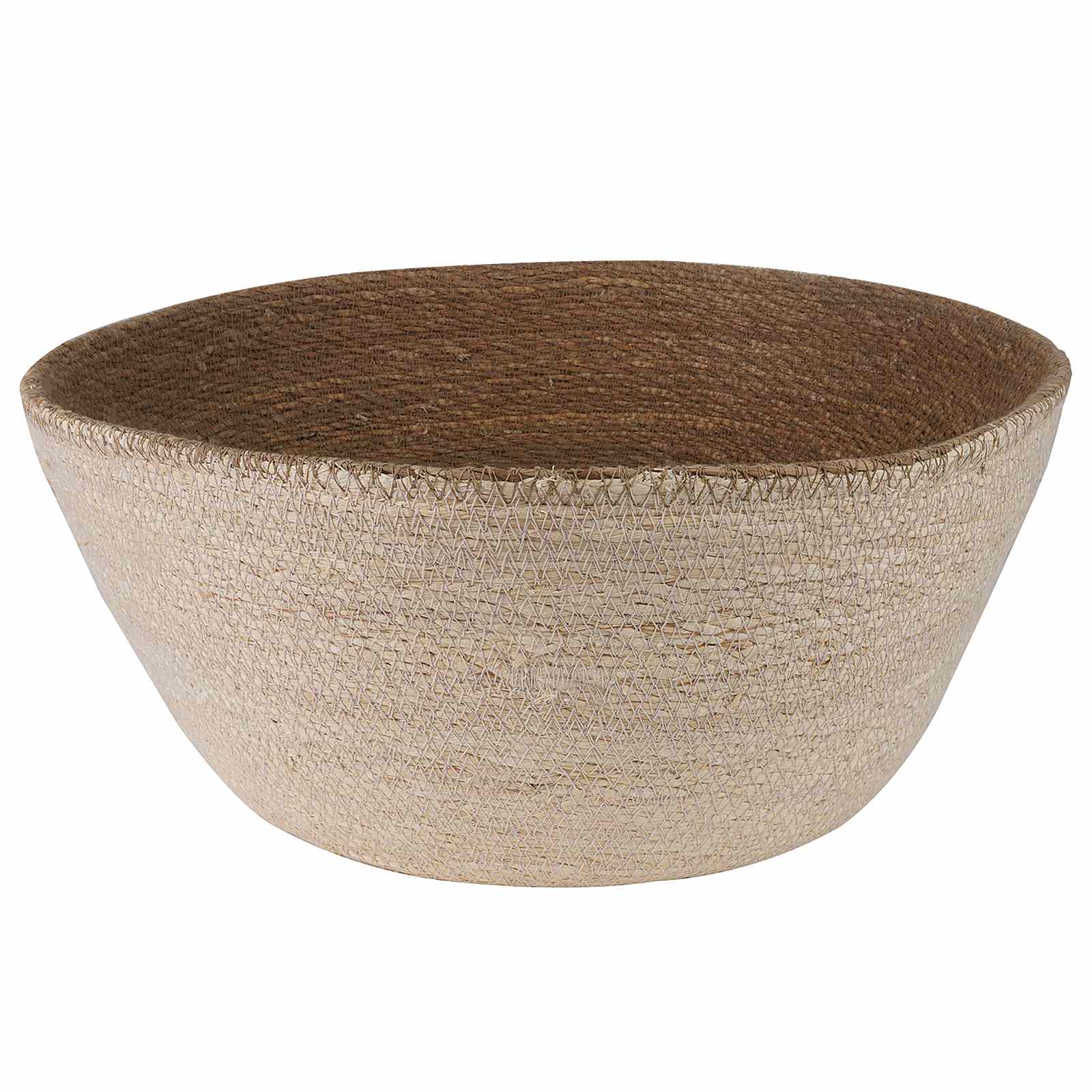 Käsiga taimepott Valge Ø 32 x 32 cm 100% Mererohi