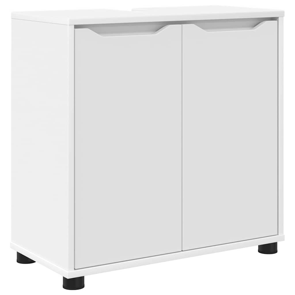 Vannitoa valamu kapp Valge 60 x 30 x 60 cm Tehispuit