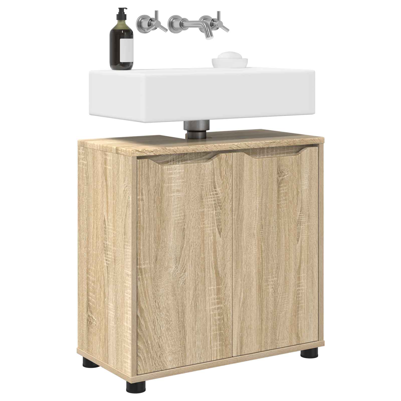 Vannitoa valamu kapp Sonoma tamm 60 x 30 x 60 cm Tehispuit