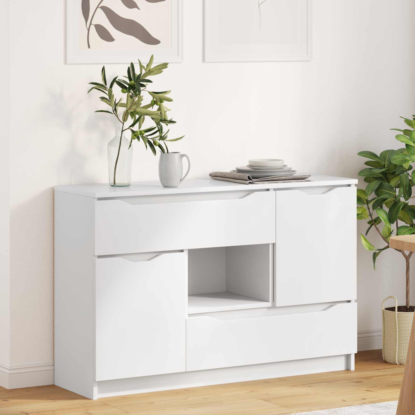 Kõide Valge 100 x 30 x 65,6 Tehispuit