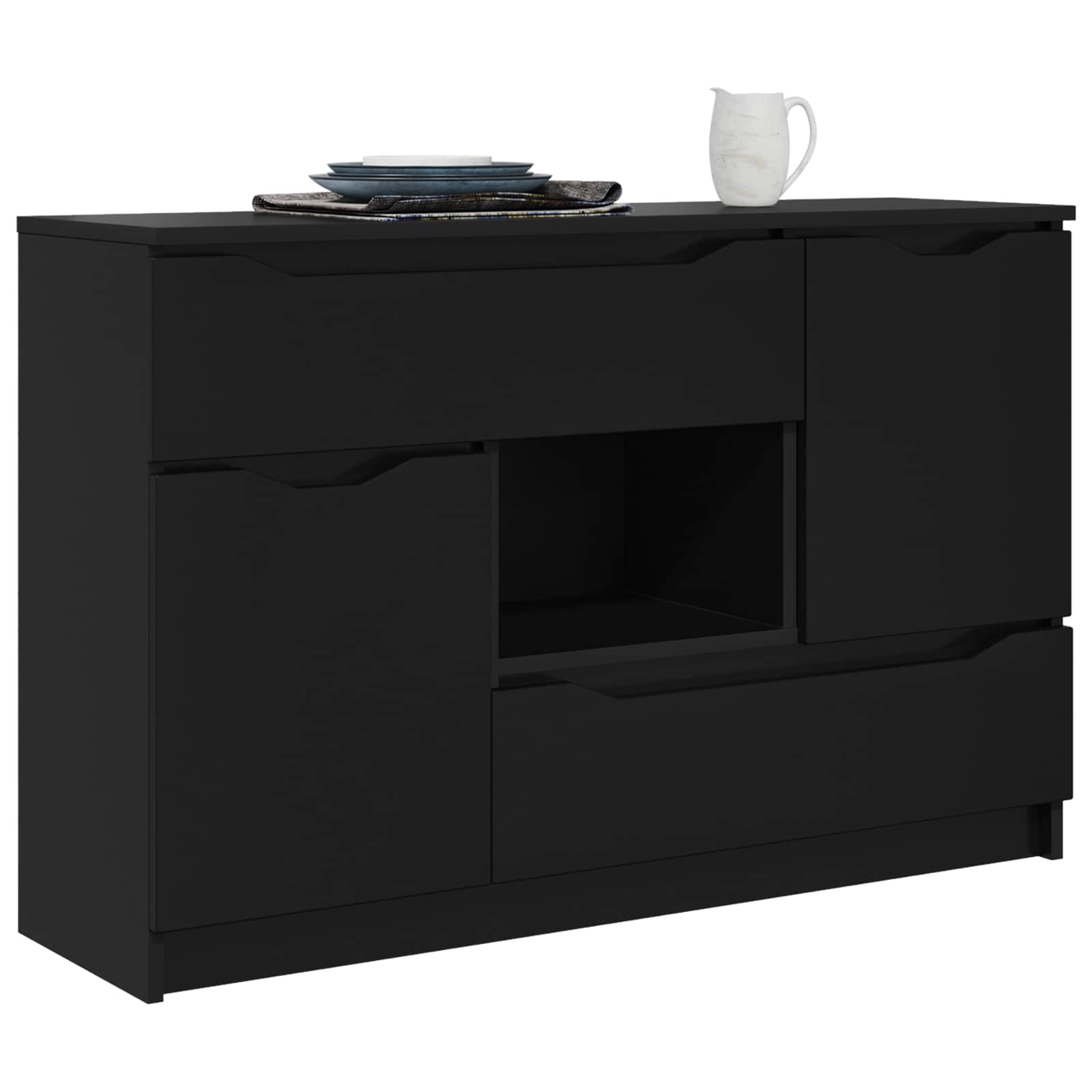 Kõide Must 100 x 30 x 65,6 Tehispuit