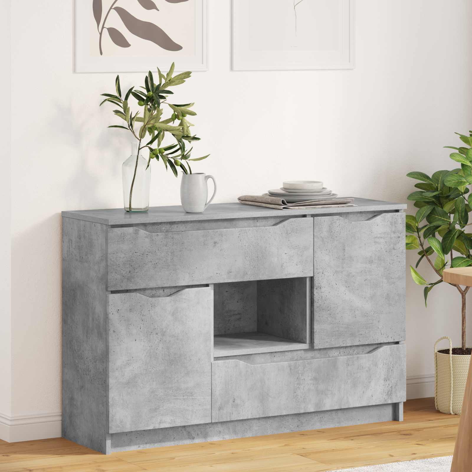 Kõide Betoonhall 100 x 30 x 65,6 Tehispuit