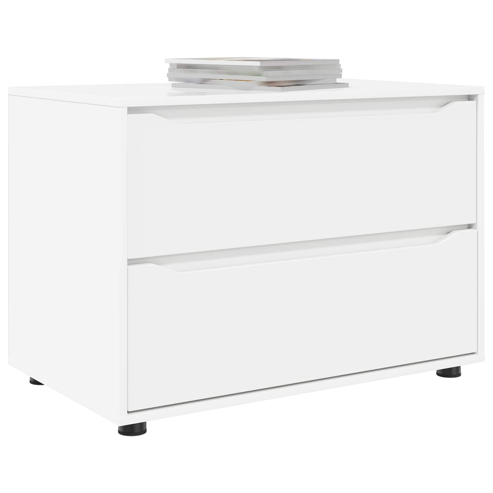 Hoiukapp 80 x 48 x 57 cm Tehispuit Valge