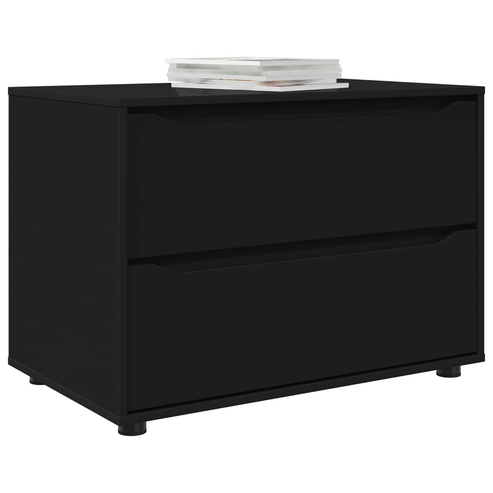 Hoiukapp 80 x 48 x 57 cm Tehispuit Must