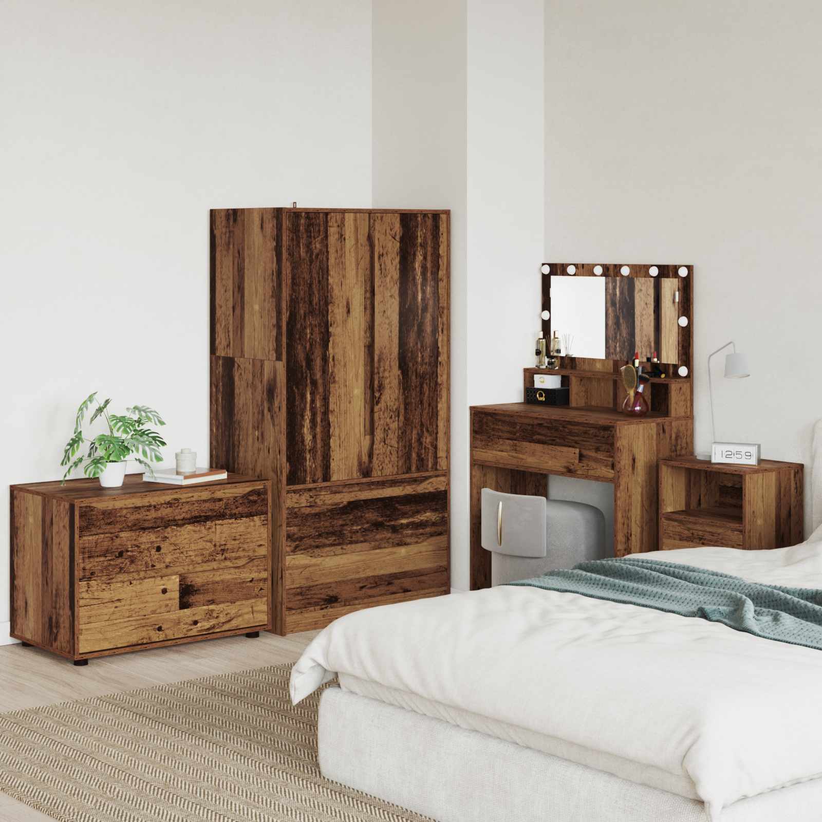 Hoiukapp 80 x 48 x 57 cm Tehispuit Vana puit