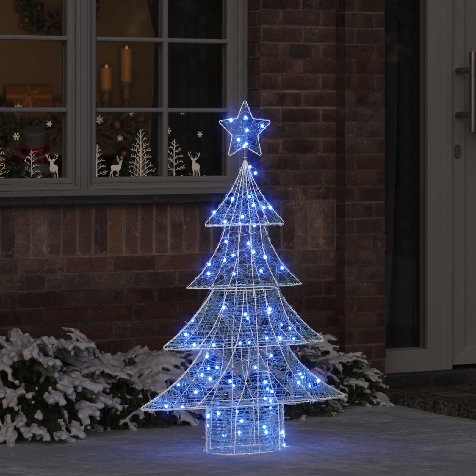 Jõulupuu 100 LED-i Sinine 120 cm Akrüül