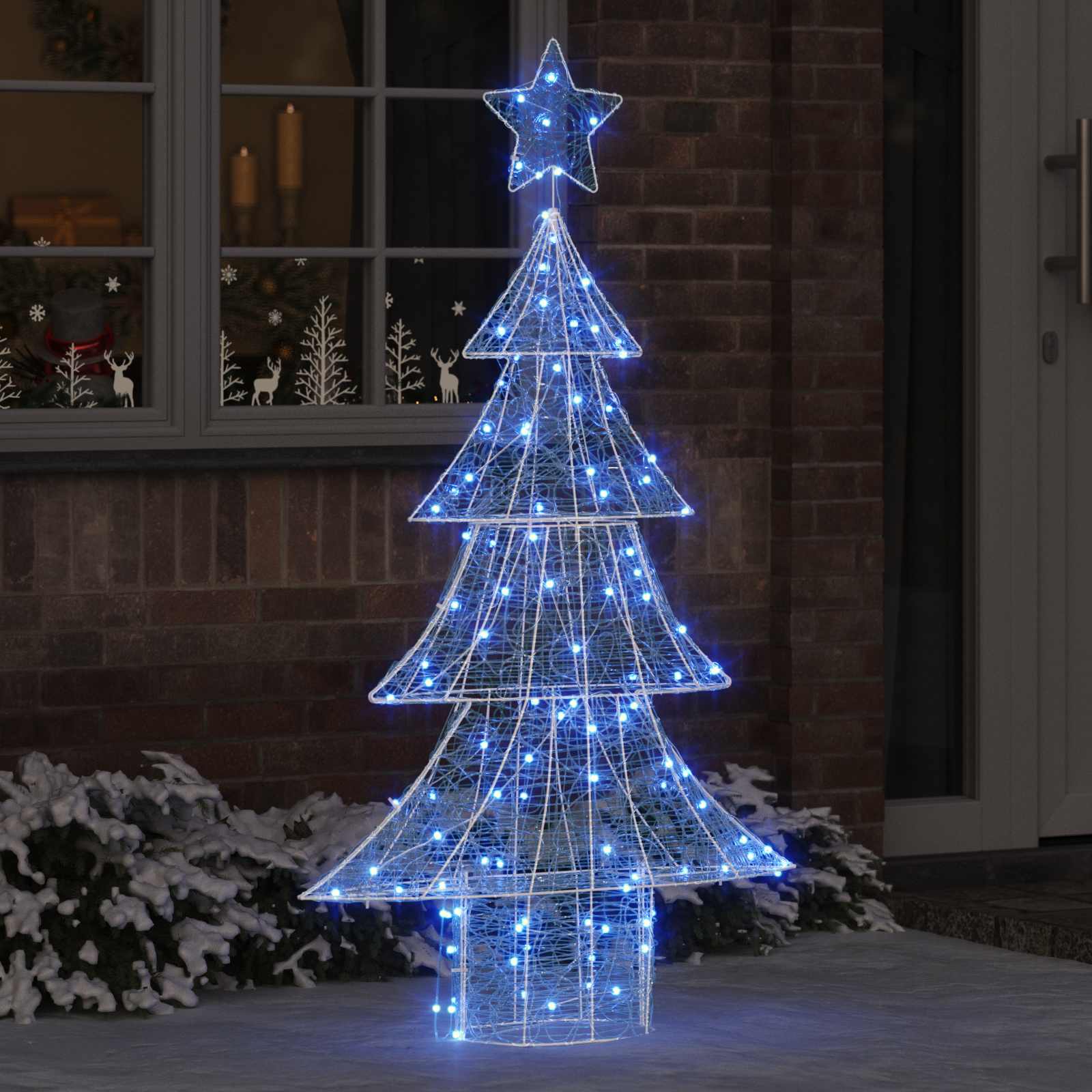 Jõulupuu 160 LED-i Sinine 150 cm Akrüül