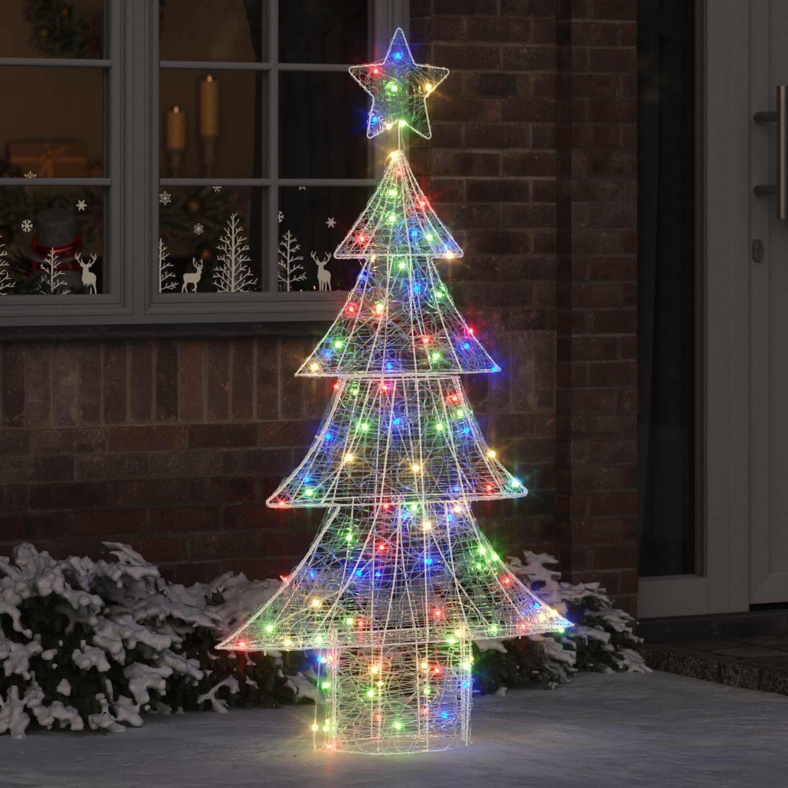 Jõulupuu 160 LED-i Mitmevärviline 150 cm Akrüül
