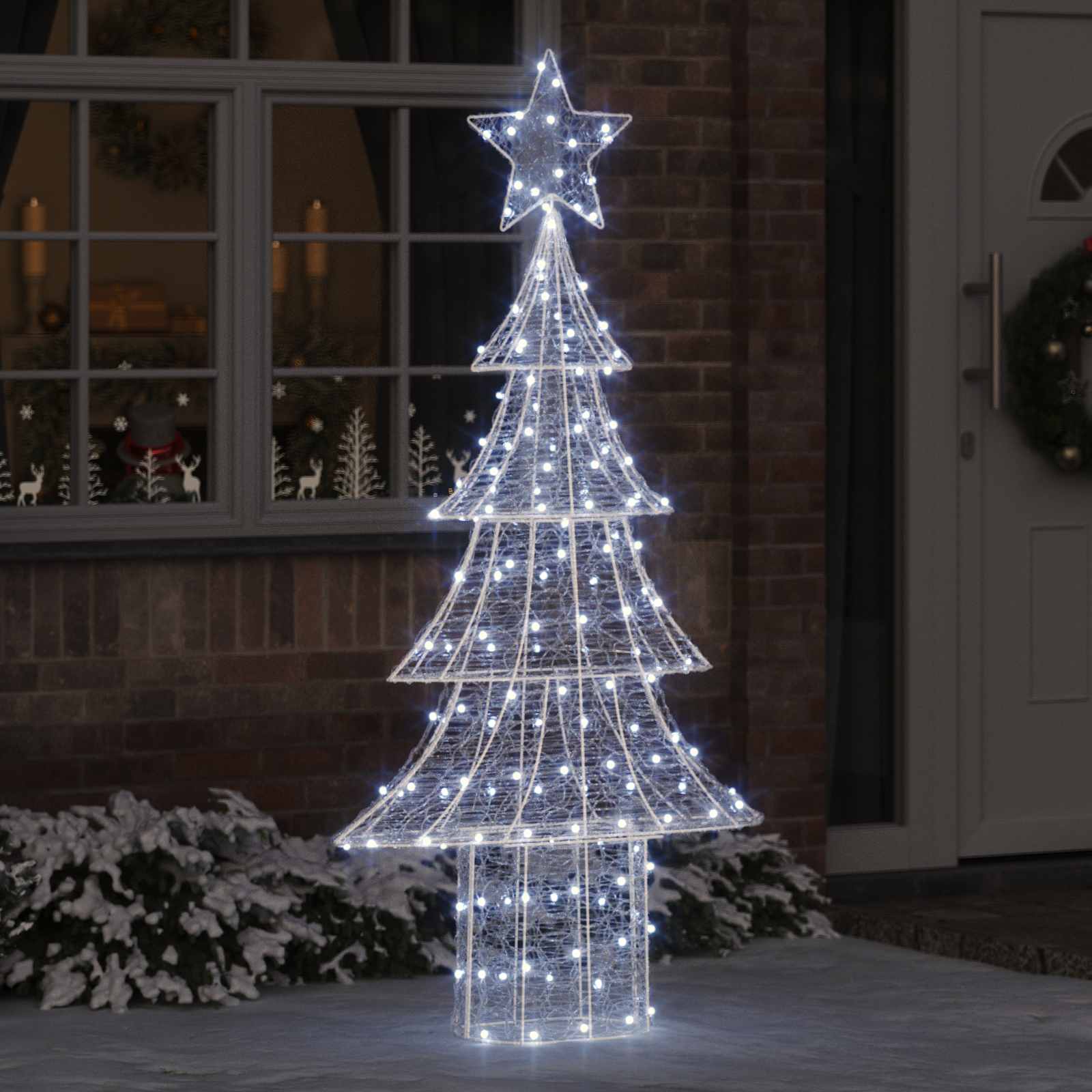 Jõulupuu 240 LED-i Külm valge 180 cm Akrüül