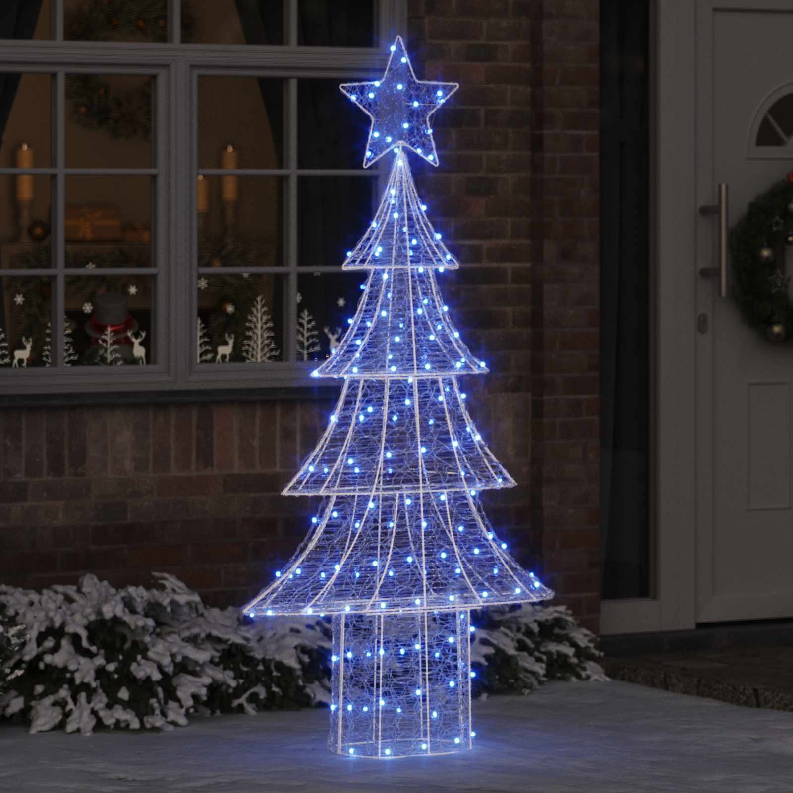 Jõulupuu 240 LED-i Sinine 180 cm Akrüül