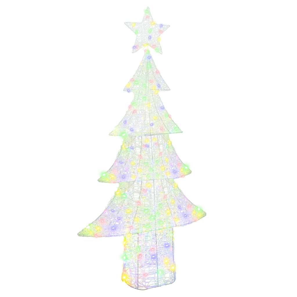 Jõulupuu 240 LED-i Mitmevärviline 180 cm Akrüül