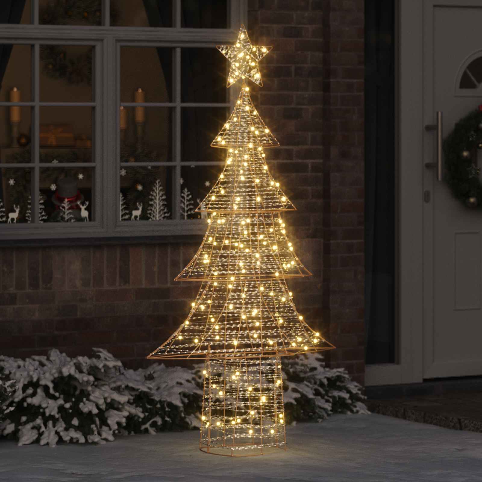 Jõulupuu 240 LED-i Soe valge 181 cm PET