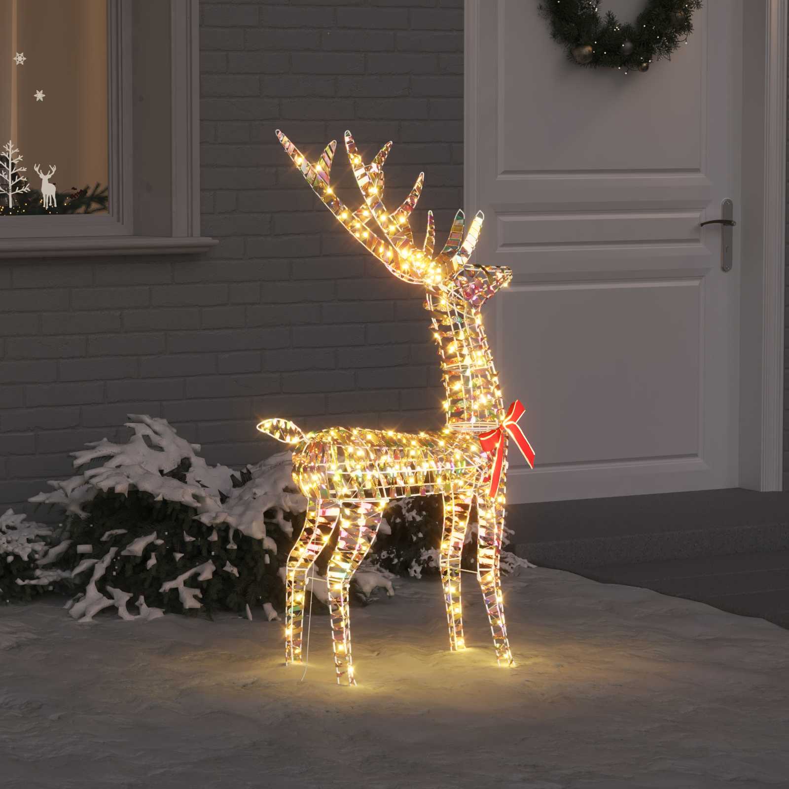 3D jõulupõder LOVIISA 140 LED-i Soe valge 70 x 41 x 128 cm