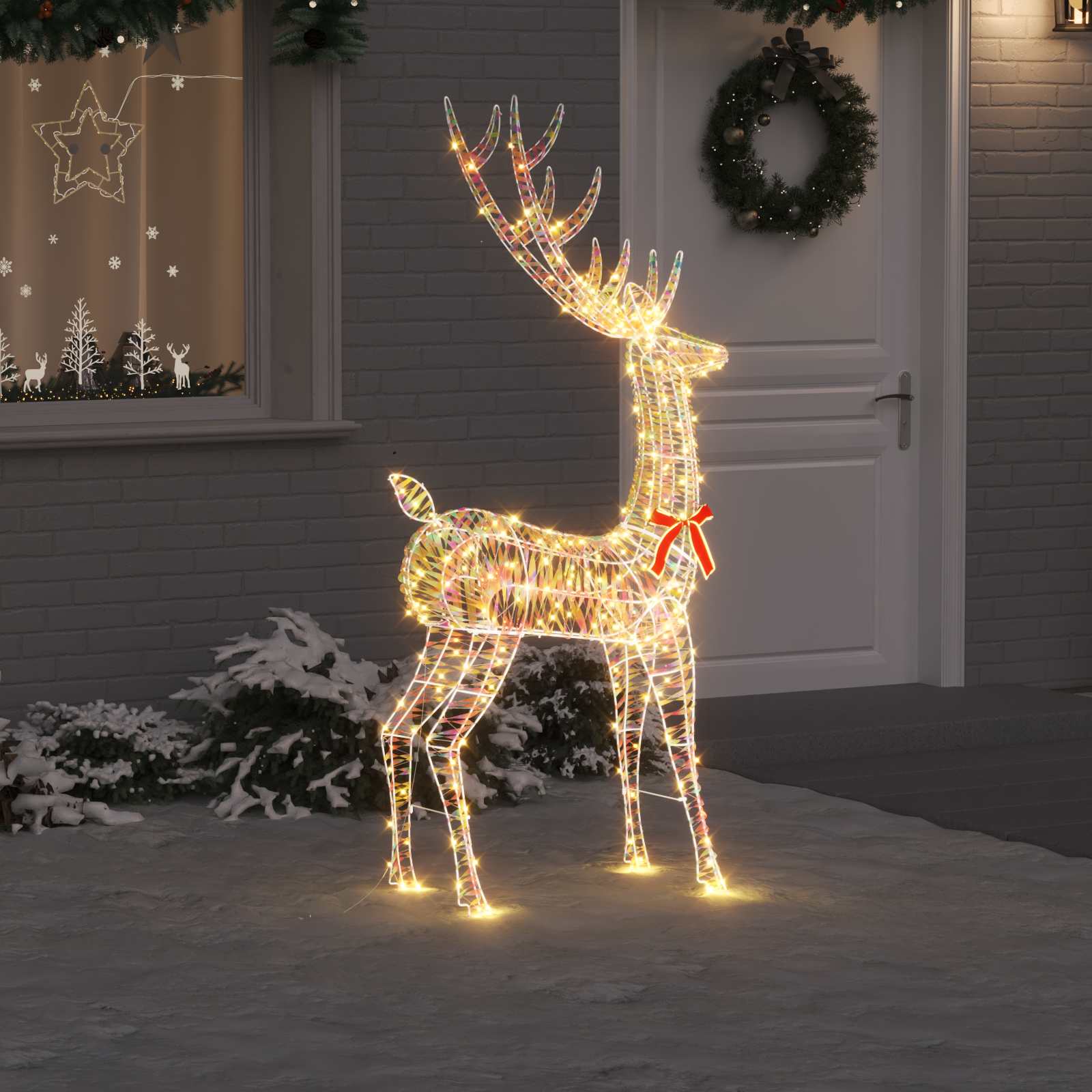 3D jõulupõder LOVIISA 250 LED-i Soe valge 96 x 40 x 180 cm