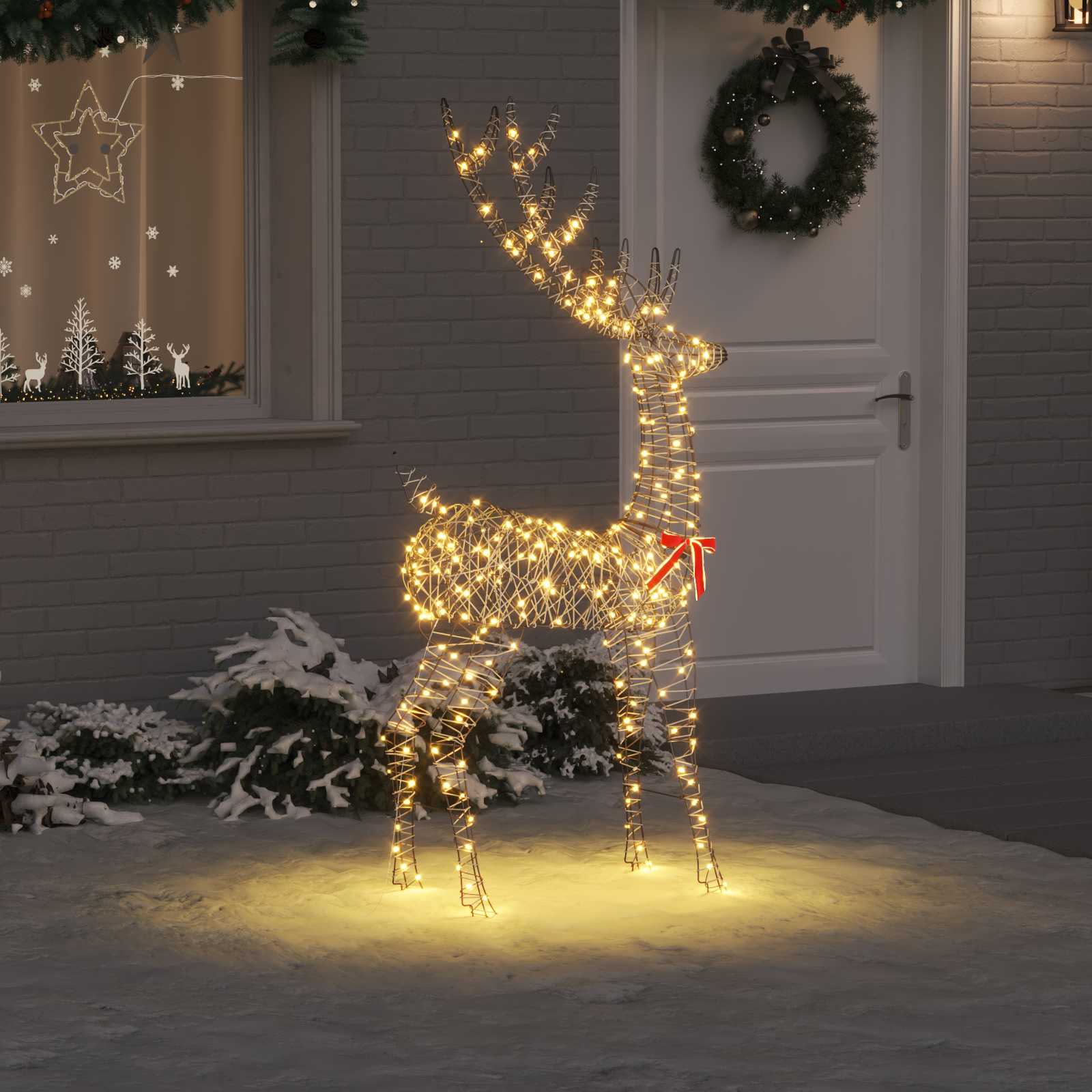 3D jõulupõder LOVIISA 250 LED-i Soe valge 96 x 40 x 180 cm