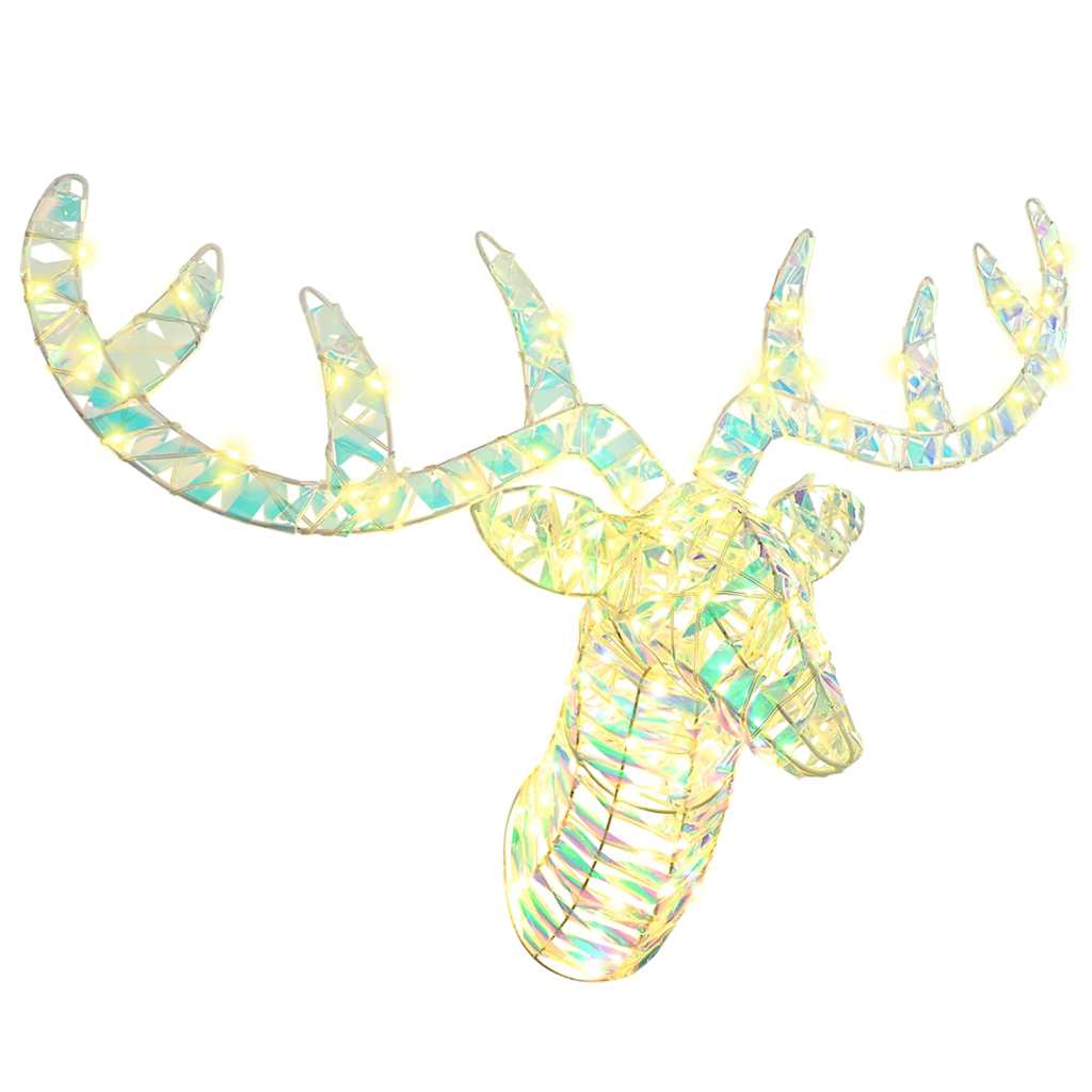 Põdra Tõukesaan 140 LED-i Soe valge 68 x 36.5 x 62.5 cm PET