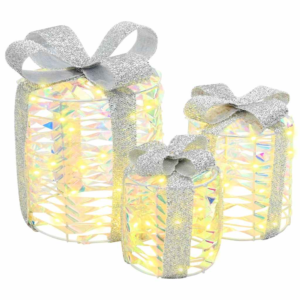 Kingituse Karp Dekoratsioon 3 tk Soe valge 20 x 20 x 20 cm PET