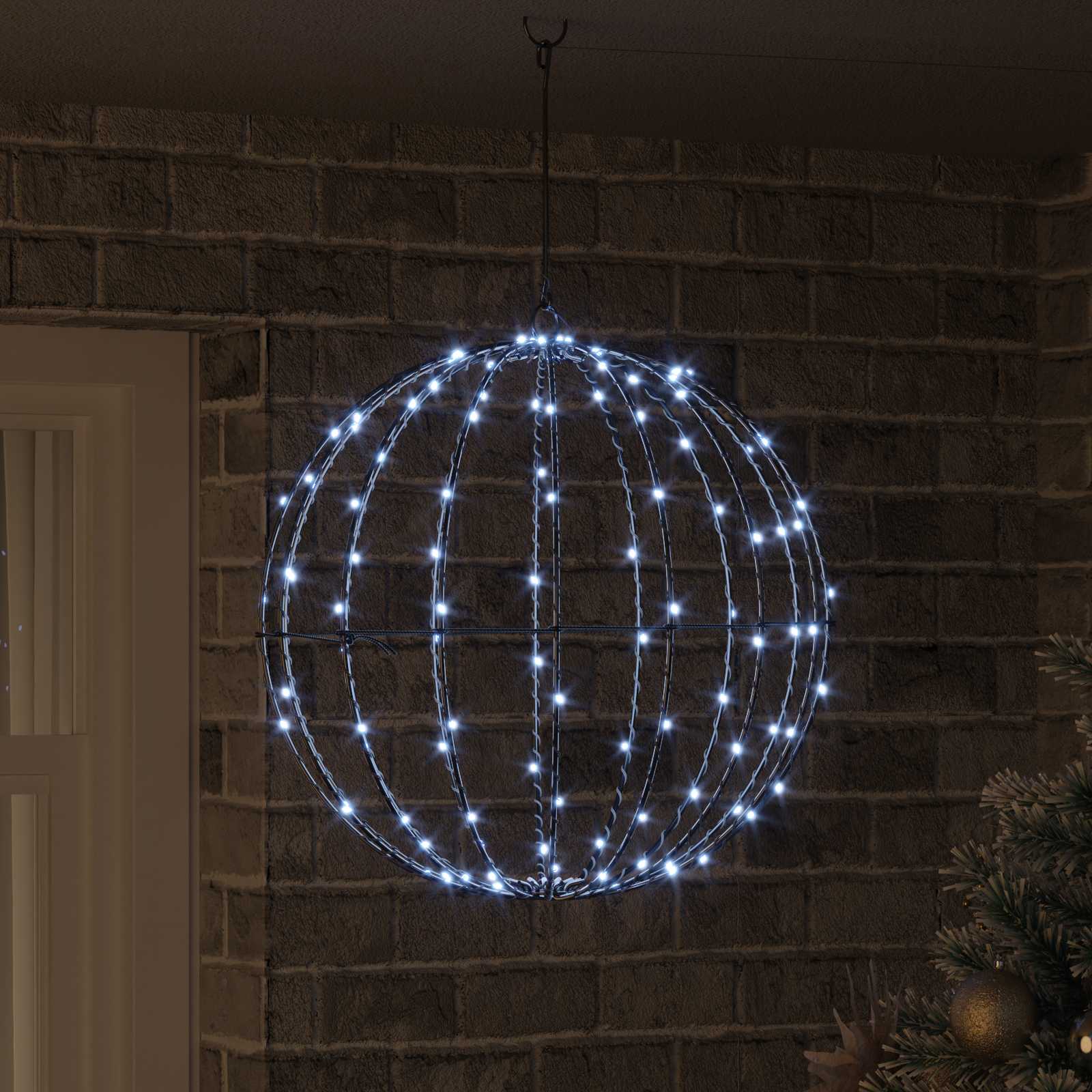 Jõulufiniaalne valgus 160 LED-i Külm valge 50 x 50 x 52 cm
