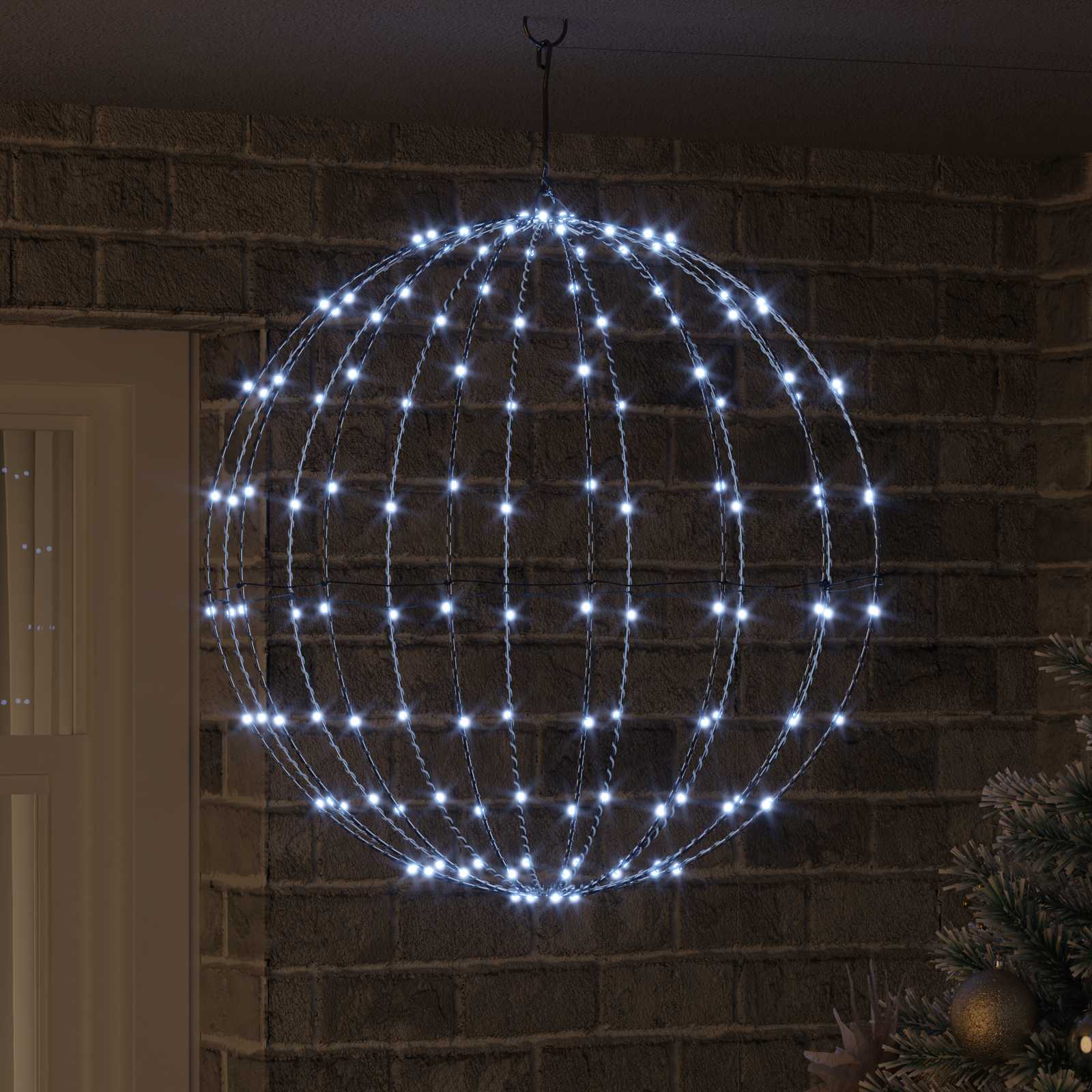 Jõulufiniaalne valgus 192 LED-i Külm valge 60 x 60 x 62 cm