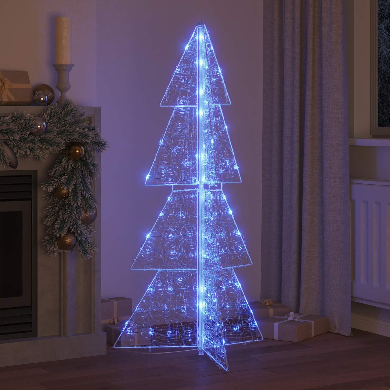 Jõulupuu 160 LED-i Sinine 150 cm Akrüül
