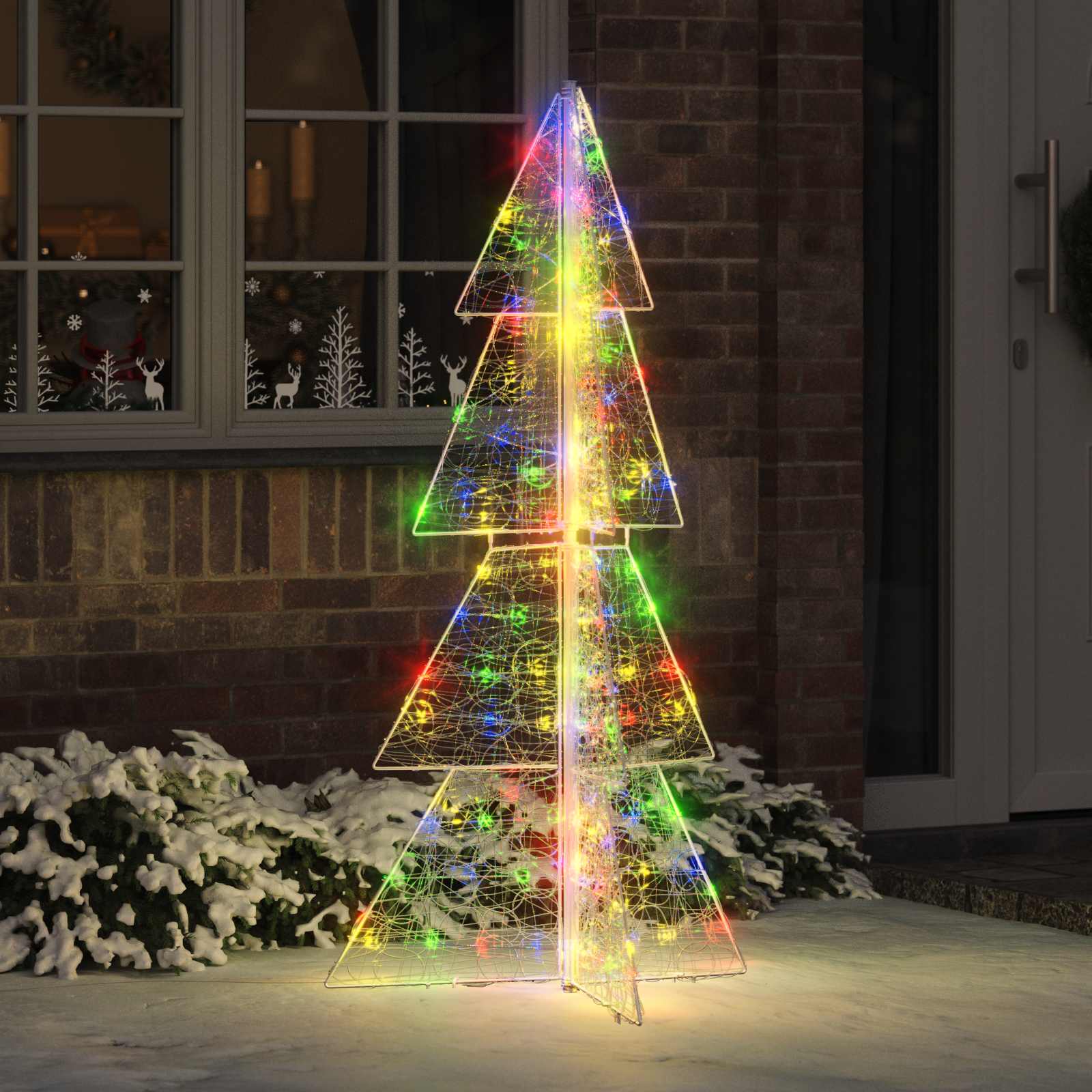 Jõulupuu 160 LED-i Mitmevärviline 150 cm Akrüül