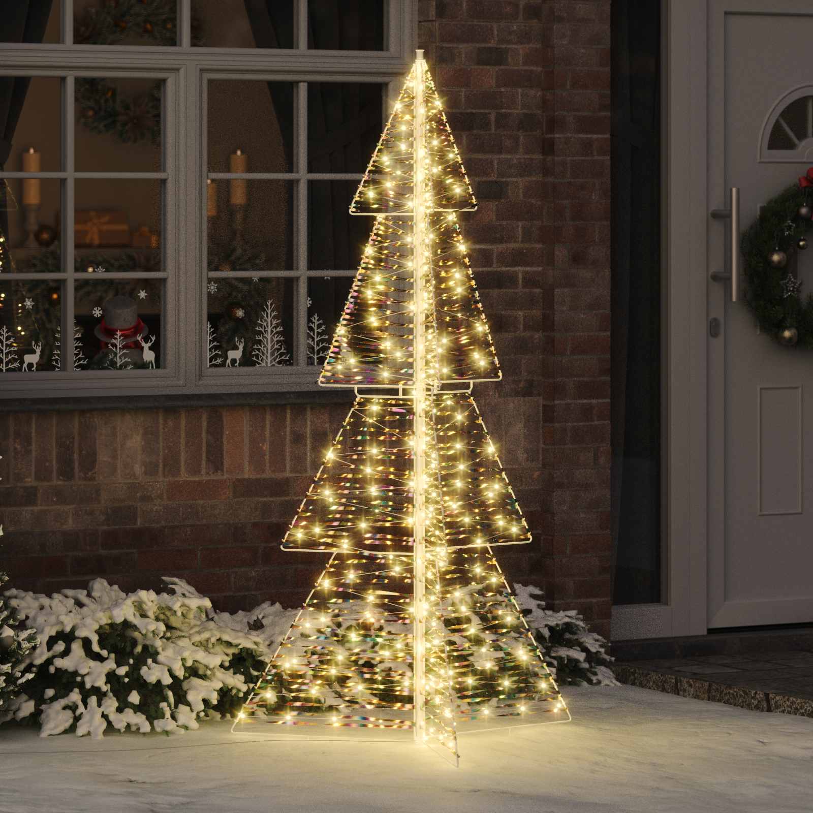 Jõulupuu 240 LED-i Soe valge 180 cm PET