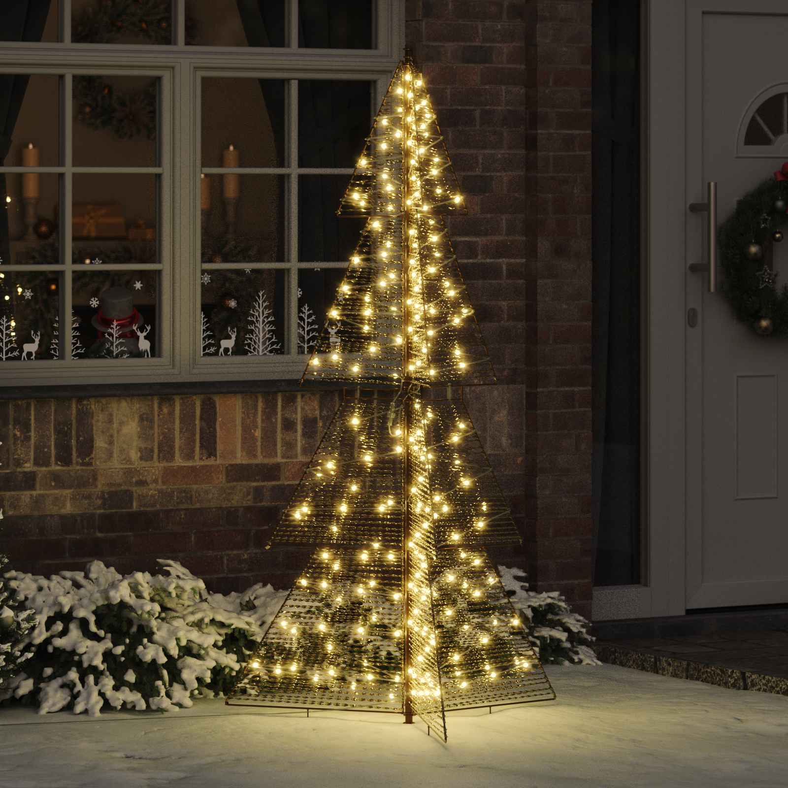Jõulupuu 240 LED-i Soe valge 180 cm PET