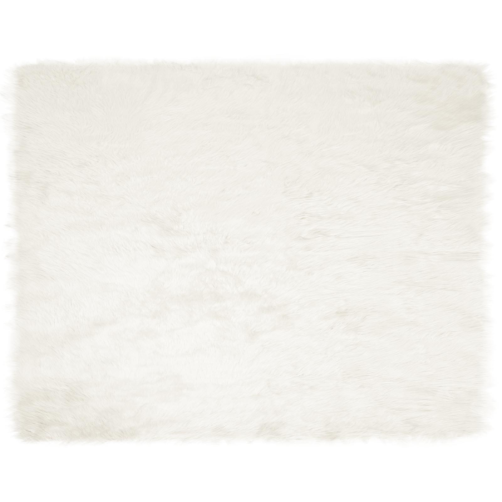 Kunstvilla vaibale TAFALLA Valge 200 x 280 cm Polüester