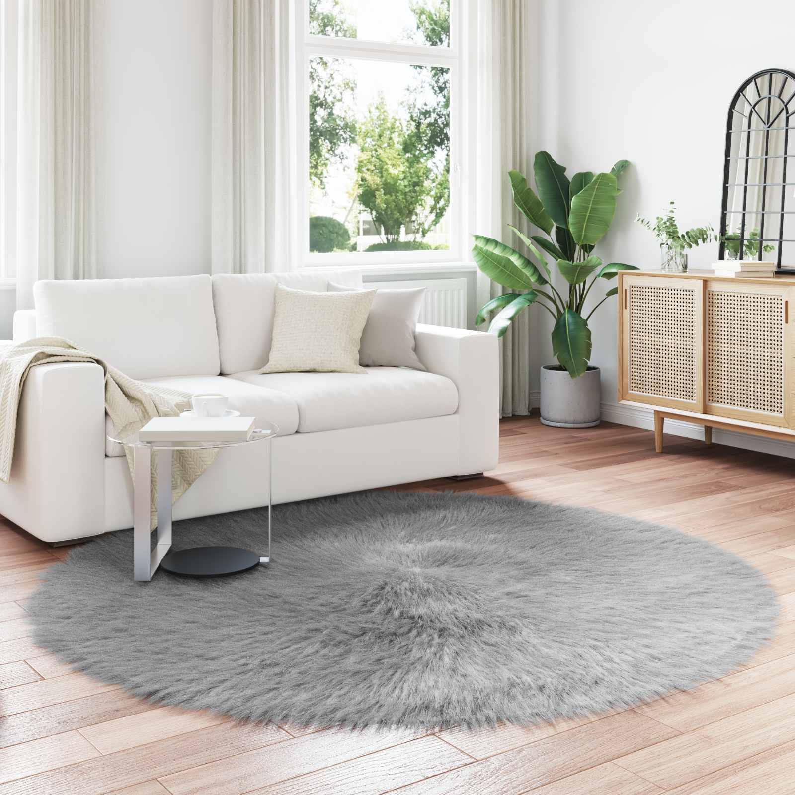 Kunstvilla vaibale TAFALLA Hall Ø 160 cm Polüester