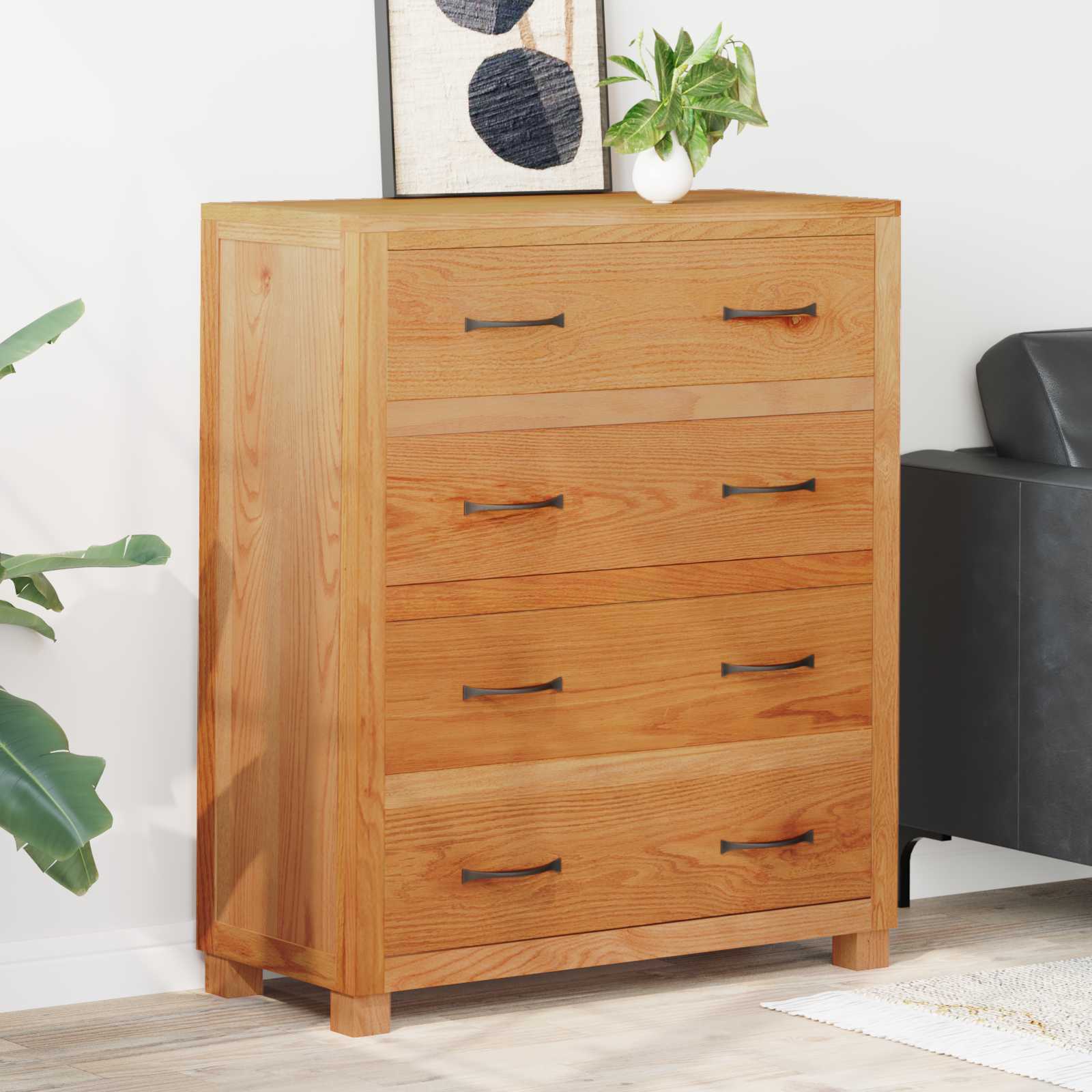 Kapp sahtliga Pruun 80 x 35 x 95 cm Tugev Tamme Puit
