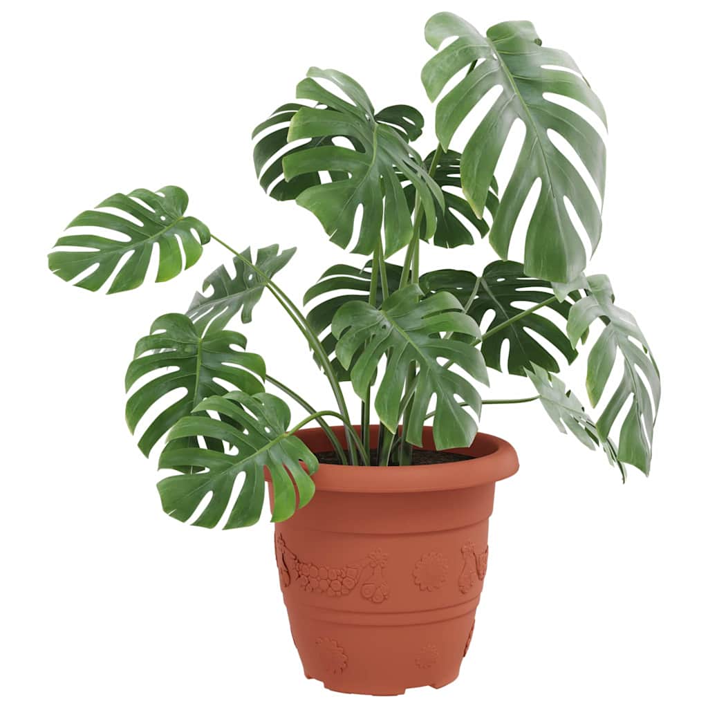 Ümmargune lillepott 6 tk Kohviroosa Ø 30 x 25 cm Plastmass