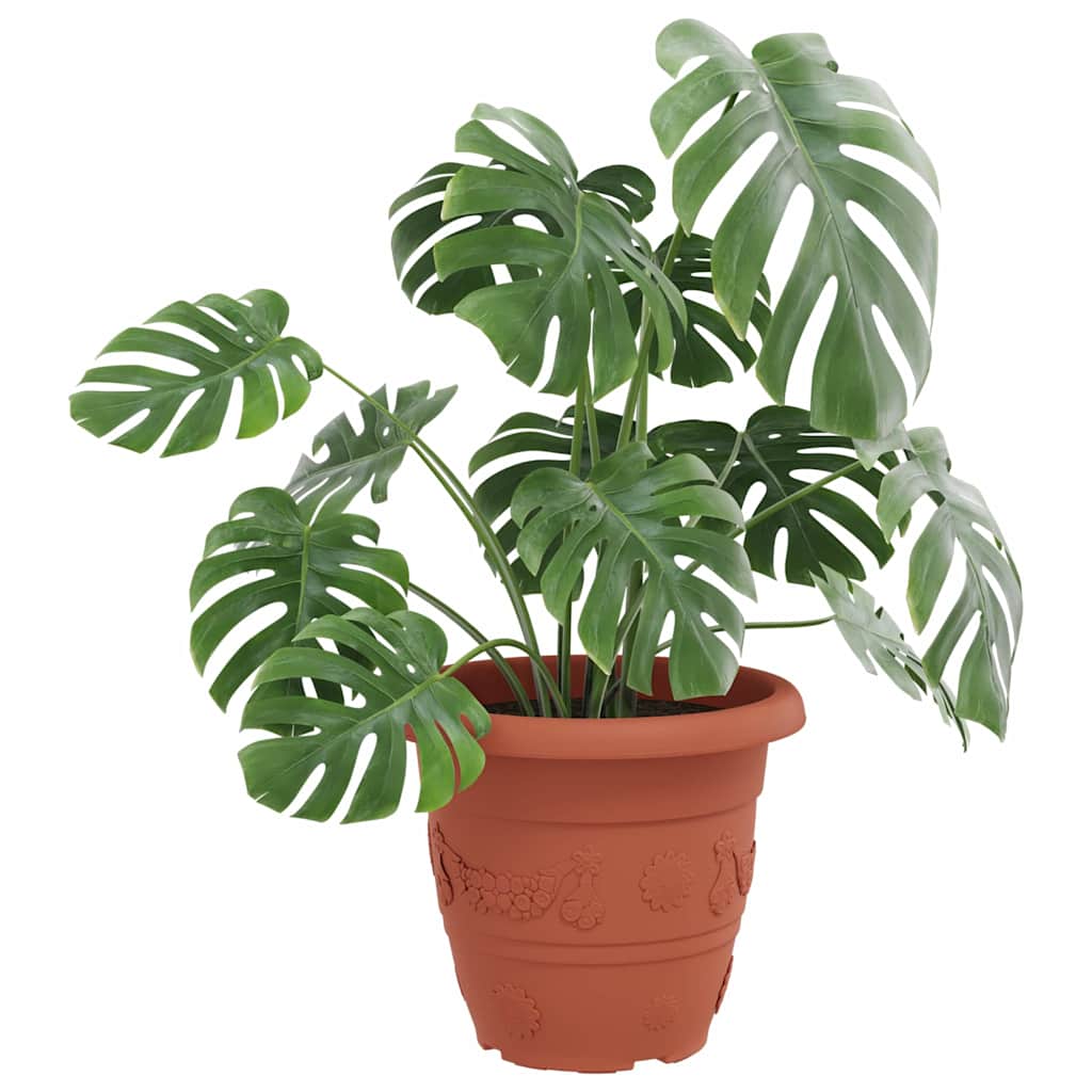 Ümmargune lillepott 6 tk Kohviroosa Ø 39 x 32 cm Plastmass