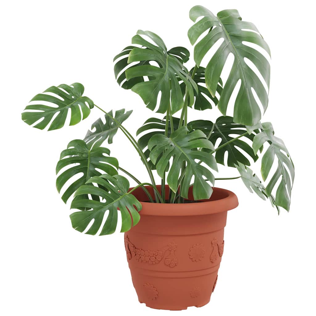 Ümmargune lillepott 24 tk Kohviroosa Ø 34 x 28 cm Plastmass