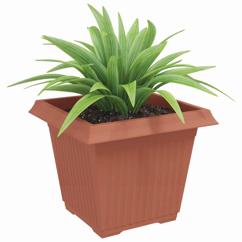 Ruutlillepott 6 tk Kohviroosa 43 x 43 x 33,5 cm Plastmass