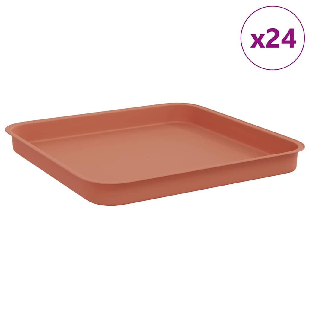 Ruudu kujuline lille alus 24 tk Kohviroosa 21 x 21 x 2 cm