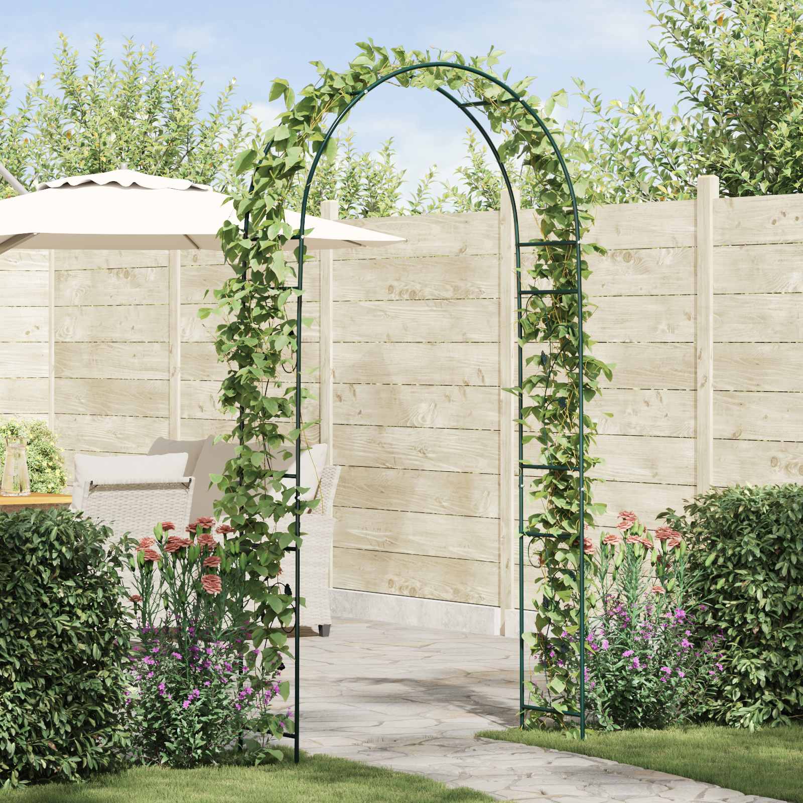 Aedkaar Roheline 115 x 37 x 231 cm