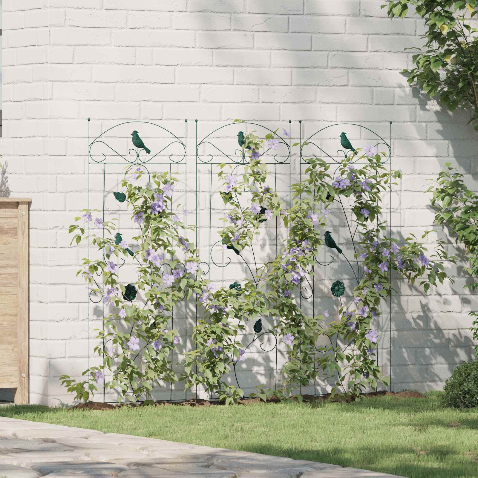 Aiandus aiapaneel 3 tk Roheline 110 x 40 cm Teras