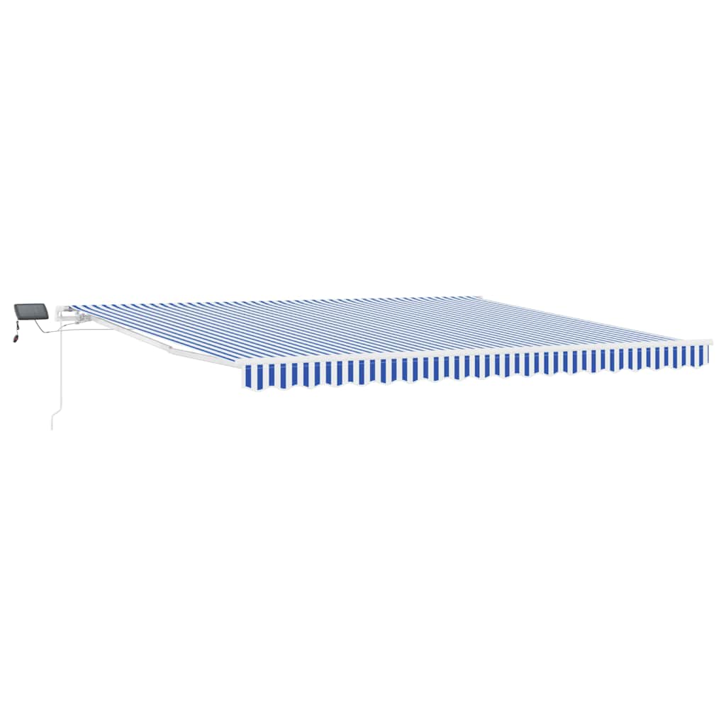 Kokkuvolditav varikatus Sinine ja Valge 450 × 300 cm