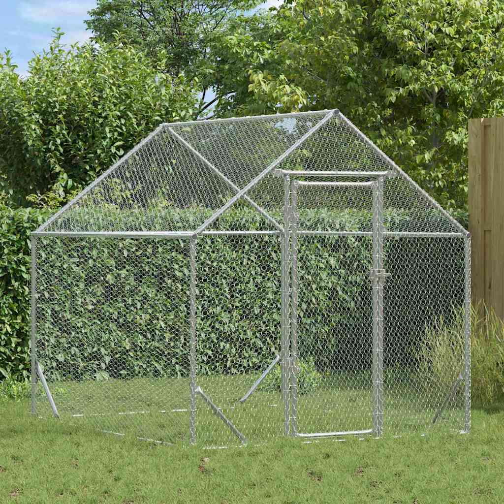 Kanakpuur Hõbedane 200 x 170 x 177 cm Tsinkteras