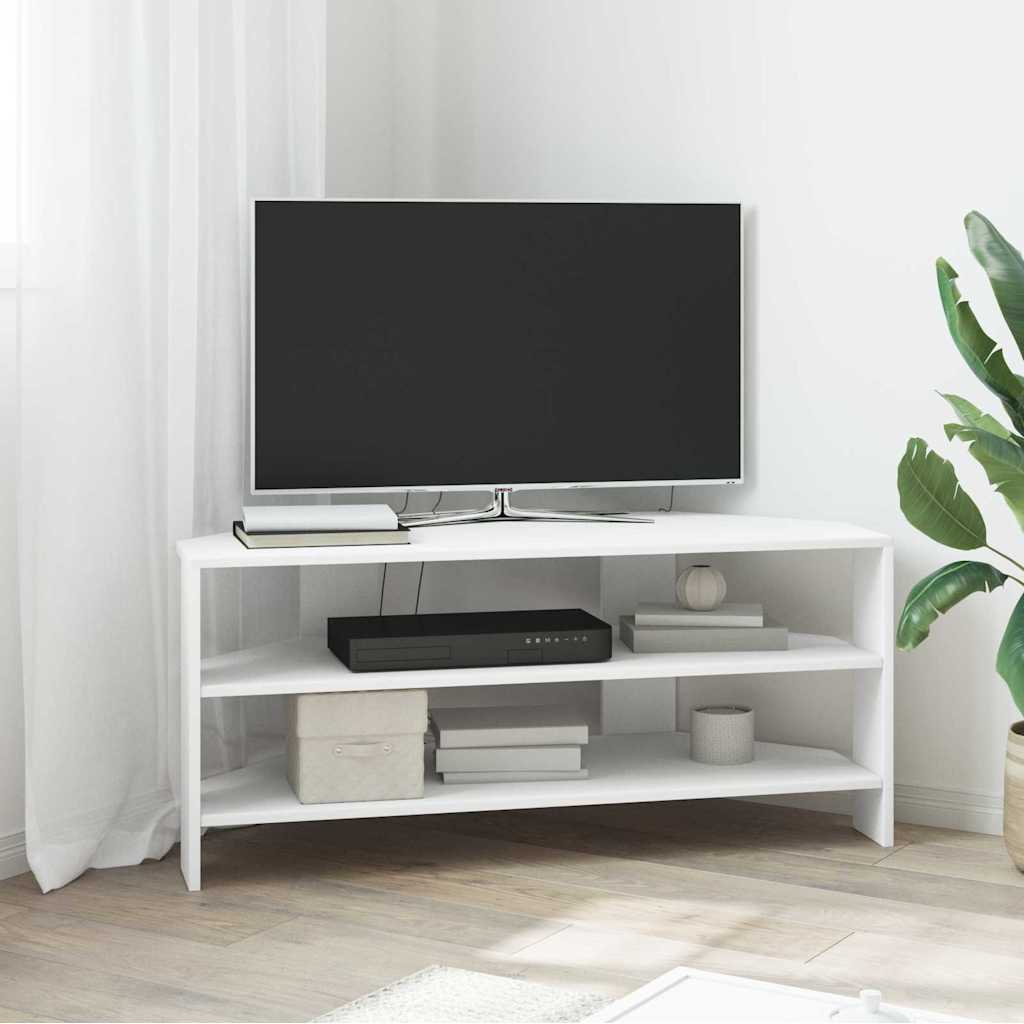 NurgakappTVjaoks 100 x 40,5 x 45 cm Valge Tehispuit