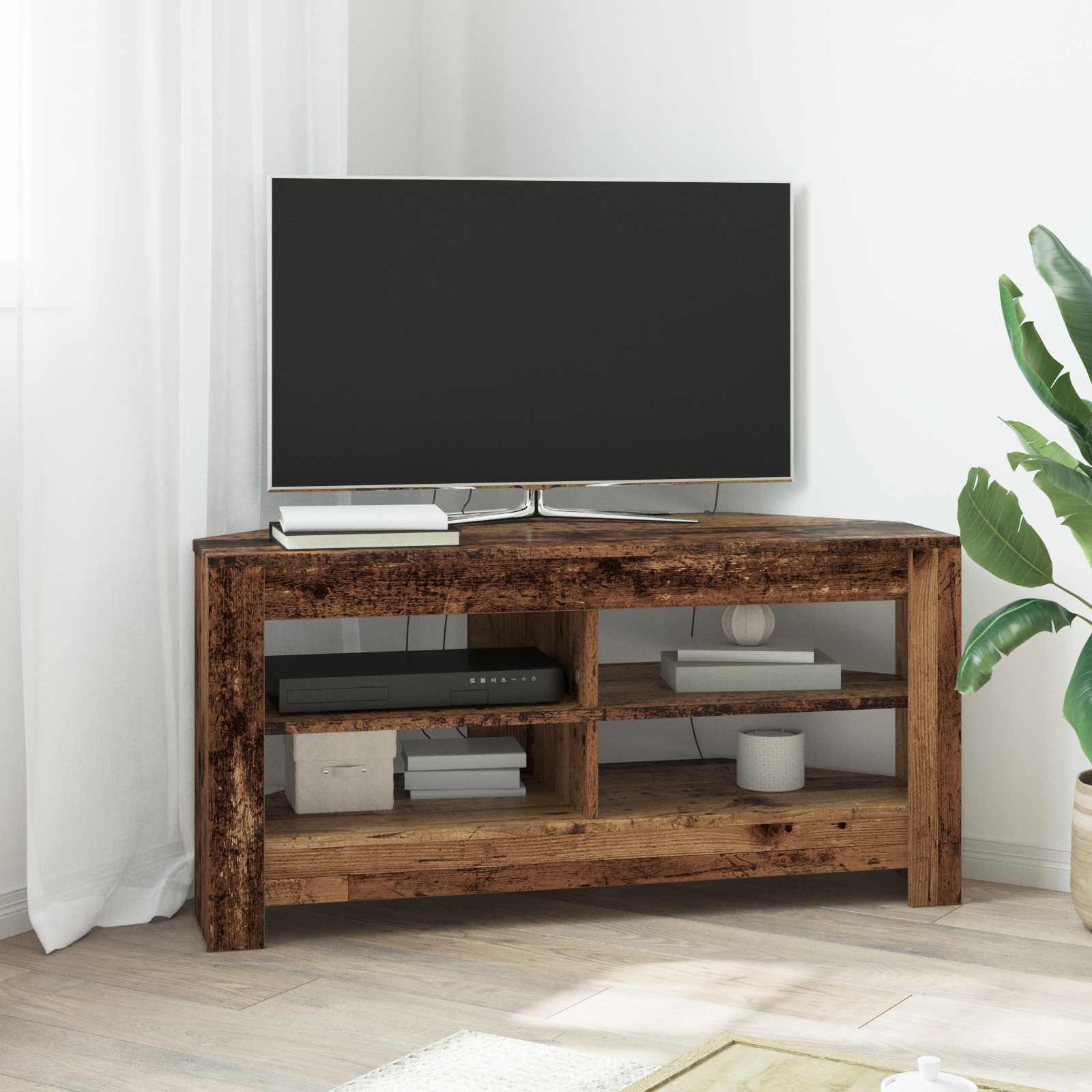 NurgakappTVjaoks 102 x 41 x 50 cm Vana puit