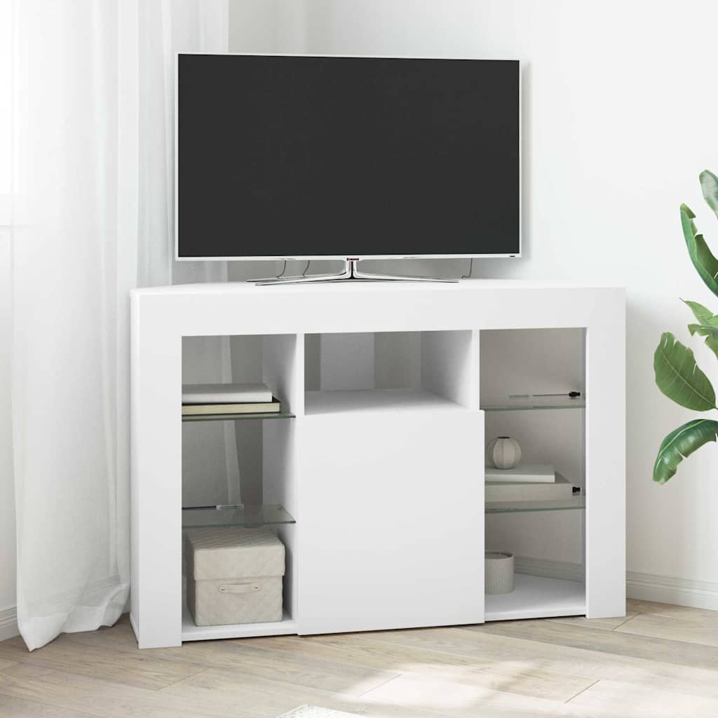 Nurgas LED TV kapp 100x40x68cm Valge Tehispuit